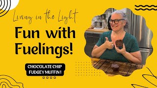 Fun with Fuelings: Chocolate Chip Fudgey Muffin! Optavia 5&1 fueling hack transformation weight loss