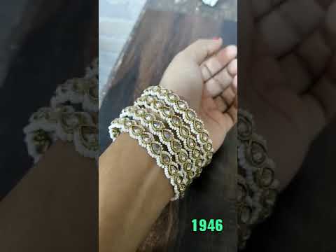 Opnable brass zeni glass kundan bangles 8606-96759