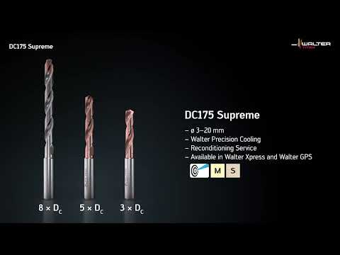 DC175 SUPREME SOLID CARBIDE DRILL   Performance   Effective  Cooling   Efficient