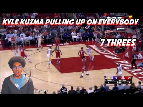 KYLE KUZMA IS GOING INSANE VS ROCKETS! 38 PTS 7 THREES WOW!