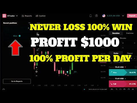 Never Loss 100% Win - Profit $1000 - 100% Profit Per Day || Trading Deriv.com 2022