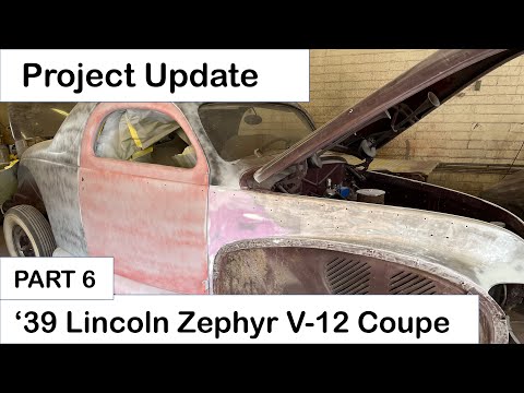 39 Zephyr Project Part 6 - Covered Running Boards and Update. 1939 Lincoln Zephyr V-12 Coupe Project