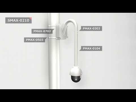 Outdoor PTZ / Speed Dome with SMAX-0210 Mounting Video