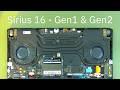Repair Guide: TUXEDO Sirius 16 - Gen1 & Gen2