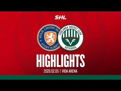 HIGHLIGHTS: Växjö Lakers - Frölunda HC | SHL | 2026-02-5