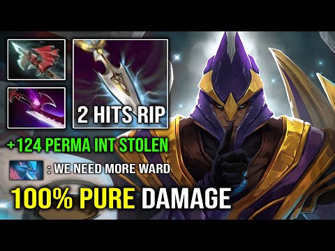 WTF Invisible Mid Silencer +124 Perma INT Stolen 100% Pure DPS Hit Like a Truck Dota 2