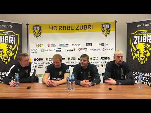Tisková konference: HC ROBE Zubří - HCB Karviná (4. kolo)