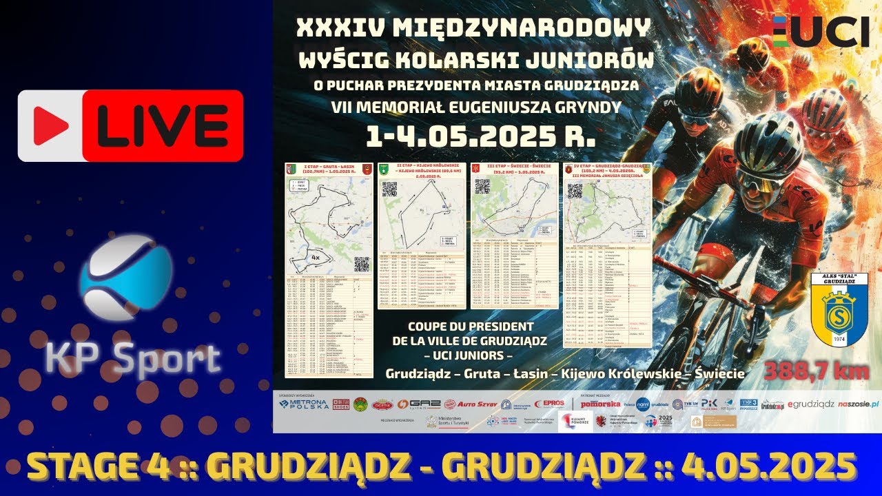 Juniorski peleton zawitał do Polski – zapowiedź Pucharu Prezydenta Grudziądza 2025