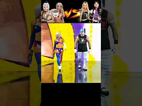 REY MYSTERIO & ZELINA VEGA VS DOMINIK MYSTERIO & LIV MORGAN💀#wwe #reymysterio #edit #skull #phonk