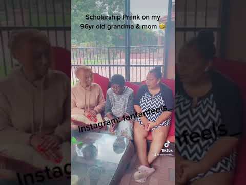 Scholarship Prank on 96yr old Haitian grandma and mom