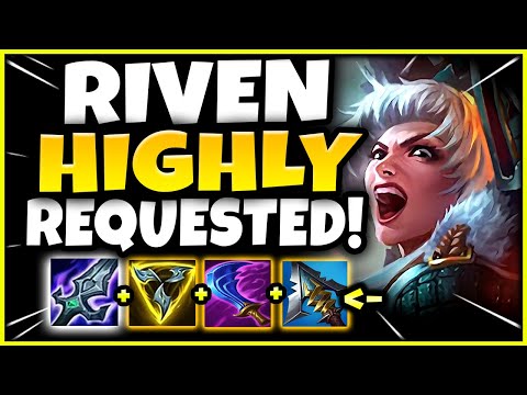 RIVEN'S MOST HIGHLY REQUESTED ON-HIT BUILD! (HOW STRONG IS IT?) - S12 Riven TOP Gameplay Guide
