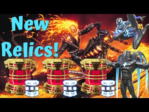 Nexus Relic Crystal Opening! New Relics Added! Ghost Rider/Mister Sinister/Spidey2099! - MCOC
