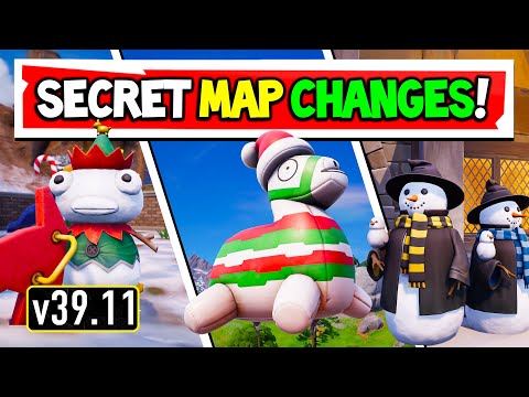 Every Winterfest NEW Map Changes & Easter Eggs in Fortnite!