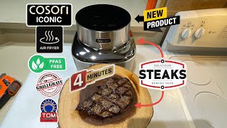 How To Sear Steak On A Air Fryer! / Grill Grates / Cosori Iconic PFAS Free Stainless Steel Air Fryer