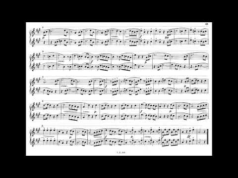 Sonatine 5 in A-Dur aus „Jugendfreuden“ op.163  von A. Diabelli,  Klavier vierhändig, komplett