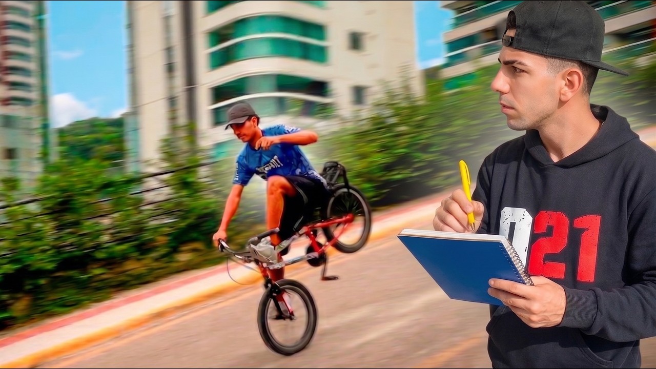 FUI HUMILHADO DESAFIANDO ELE DE BIKE