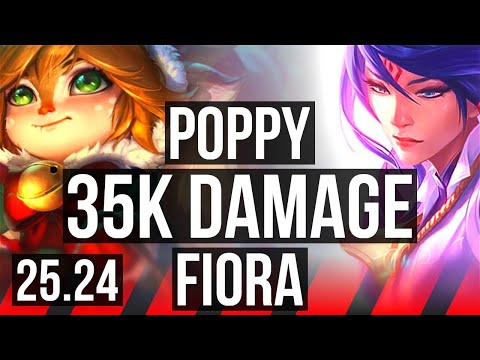 POPPY vs FIORA (TOP) | 13/0/10, 35K damage | NA Master | 25.24