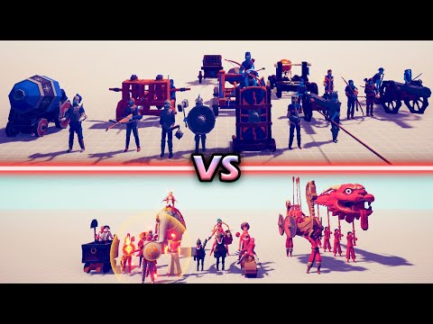 MEDIEVAL + SIEGE TEAM vs GOOD + CAVALRY TEAM - Totally Accurate Battle Simulator | TABS