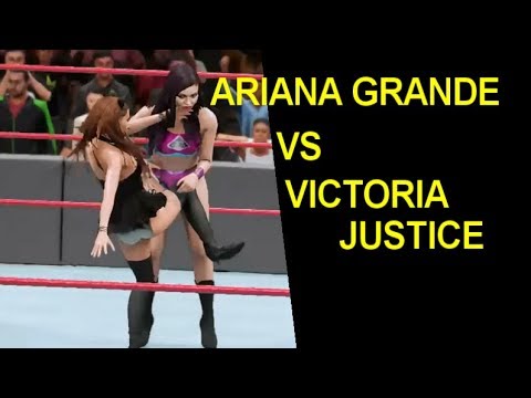 WWE 2K18 Ariana Grande vs Victoria Justice - Iron Woman Match