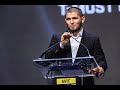 Khabib About Life Lessons From Father Abdulmanap In UFC Hall Of Fame Speech