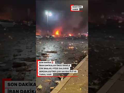 Son Dakika🚨İran İsrail’e Çok Başlıklı Füze Saldırısı Gerçekleştirdi ! #shorts #haber #sondakika