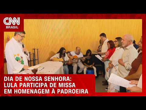 Confira Lula em missa no dia de Nossa Senhora Aparecida | LIVE CNN