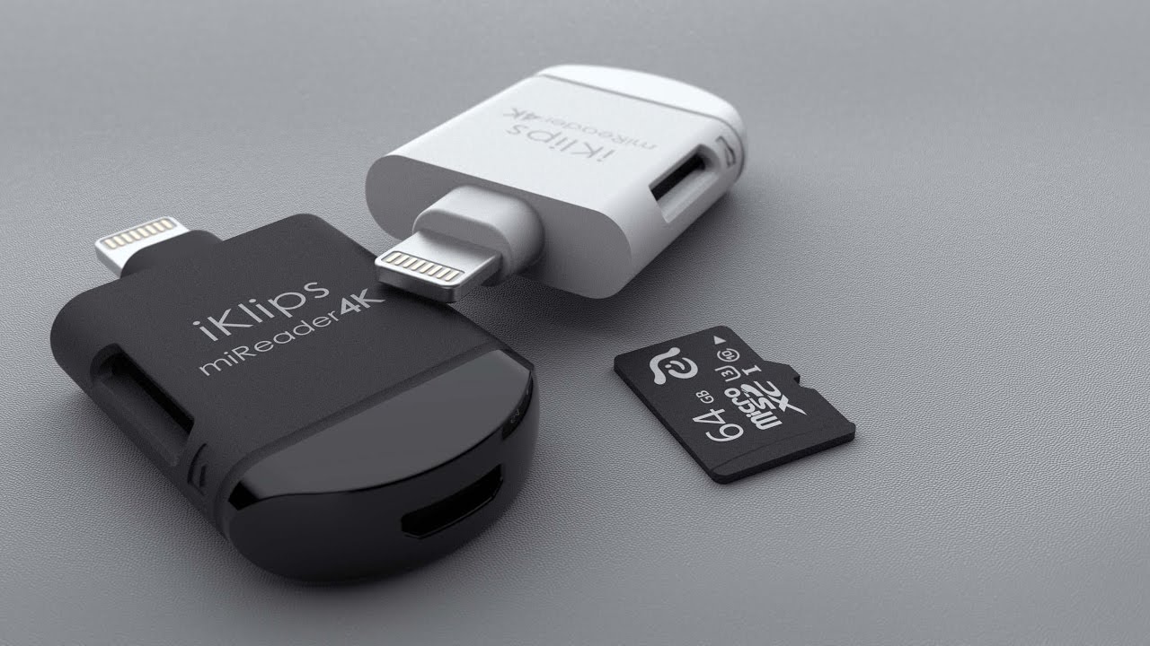 MicroSD Card Reader // Lightning + Micro USB // White (Standard) video thumbnail