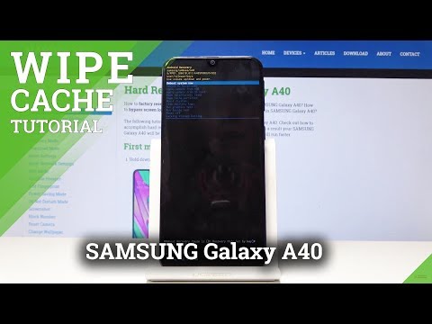 How to Wipe Cache in SAMSUNG Galaxy A40 - Format Cache Partition