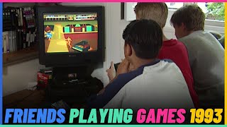 Friends Playing Video Games In 1993.