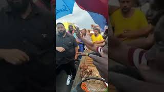 Dj Khaled live in Action in the Streets of Kingston Jamaica 🇯🇲 🌴☀️🎤🔥🌀🎵🗝🌎