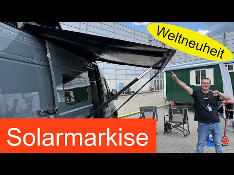 Weltneuheit! Solarmarkise