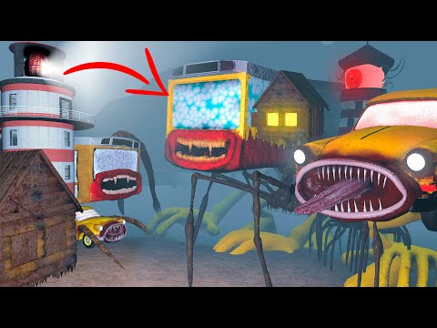 EVOLUTION OF CAR EATER, BUS EATER, HOUSE HEAD, LIGHTHOUSE HEAD in Garry's Mod!