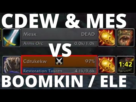 Cdew & Mes Blizzcon Champions DOWN (2400+ MMR Boomkin / Elemental TBC 2v2 Arena PvP)