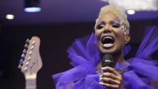 Mary Martin London Fashion Show 2016 with Celebrity singer Denise Pearson