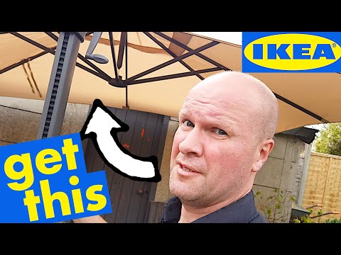 How this IKEA parasol transforms our garden: SEGLARO FOR THE WIN!