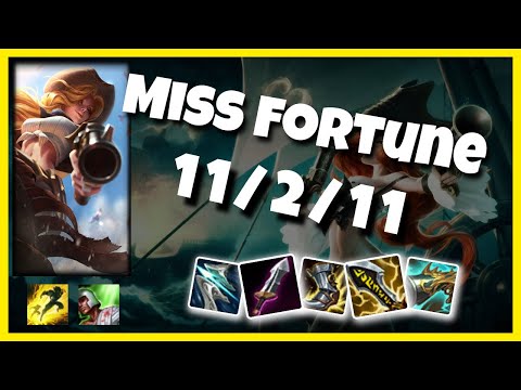 Miss Fortune Gameplay Challenger Replay S11 - 11.3 Bot Lane (11/2/11) - EU