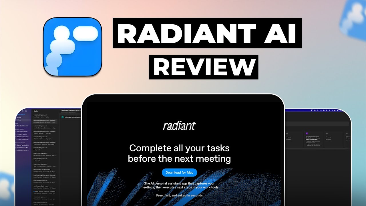 Radiant Review - Best Personal AI Assistant App for Mac!