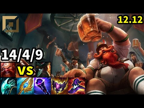 Gragas Top vs Gangplank - KR Grandmaster | Patch 12.12
