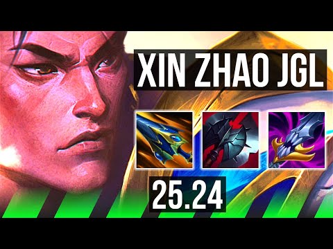 XIN ZHAO vs HECARIM (JGL) | Good KDA: 22/1/10, 41K damage | KR Master | 25.24