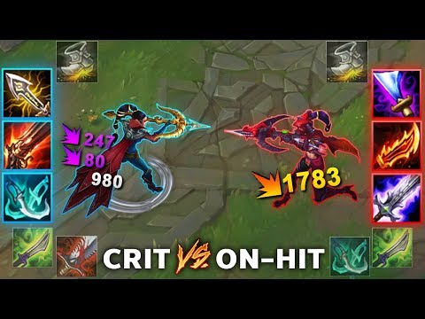 CRIT vs ON-HIT Vayne - Who Pulls More Dmg? | League of Legends
