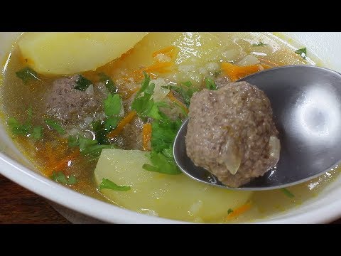 Russian Meatball Soup – Суп с Фрикадельками