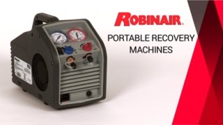 Robinair RG3 Portable Refrigerant Recovery Machine [CFC, HFC, HCFC, R-410A] - video thumbnail 2
