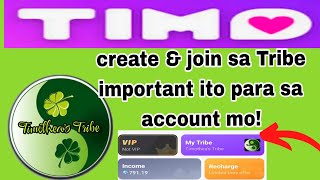 HOW TO CREATE A TRIBE sa TIMO APP? Paano mag join sa Tribe? Paano mag tasking sa Timo? #jocelynstv