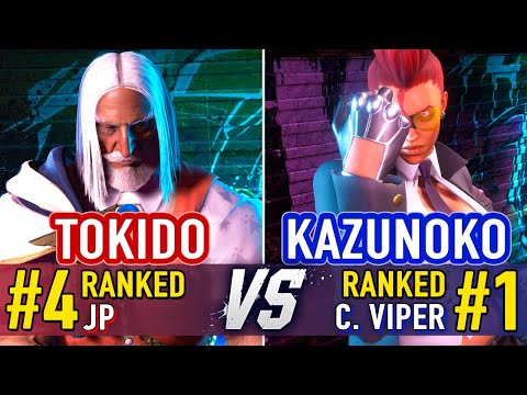 SF6 🤜 Tokido (#4 Ranked JP) vs Kazunoko (#1 Ranked C. Viper) 🤛 Street Fighter 6 High Level Gameplay