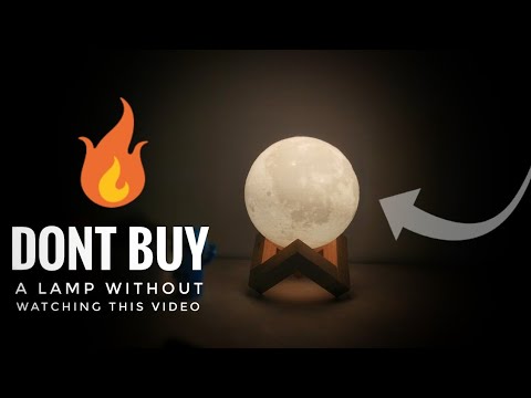Table top 3d moon lamp