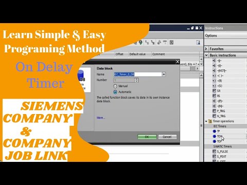 Siemens PLC On-Delay Timer/PLC Basic siemens lecture-4/by Bestway PK