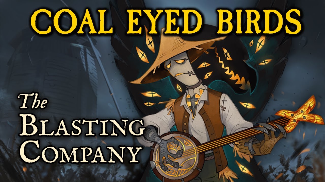 Coal Eyed Birds - The Blasting Company | Official Animated Lyric Video | The Crooked Moon