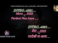Mera Pardesi Na Aaya Karaoke With Scrolling Lyrics Eng हिंदी