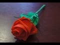 Цветы из бумаги- Как сделать розу из гофрированной бумаги 