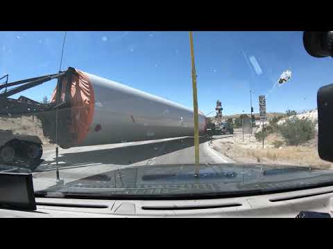 Oversize Superload With Arizona State Police - I-40W to US-93N